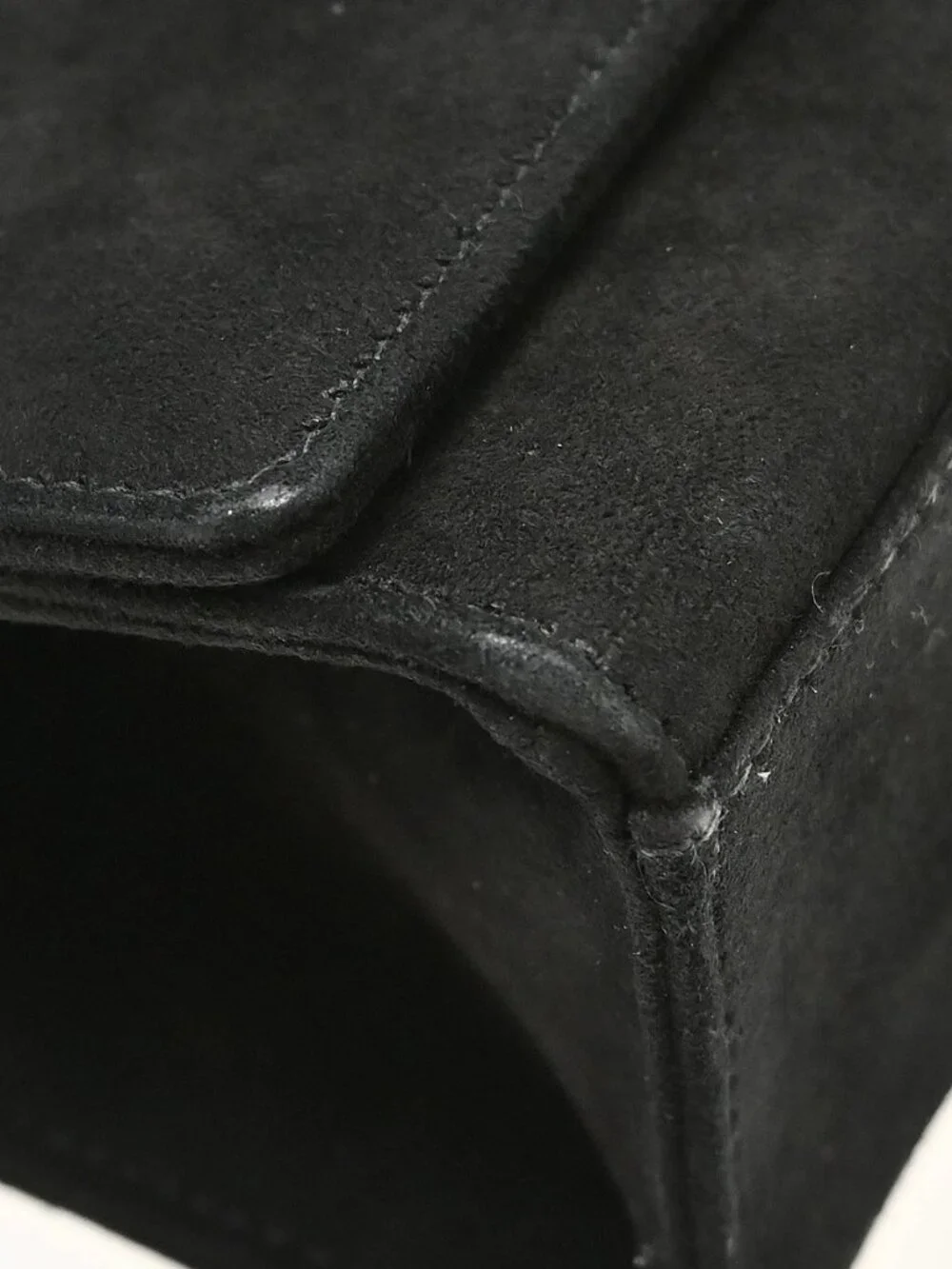 Best08 Chanel Black Suede Handbag KQ01804